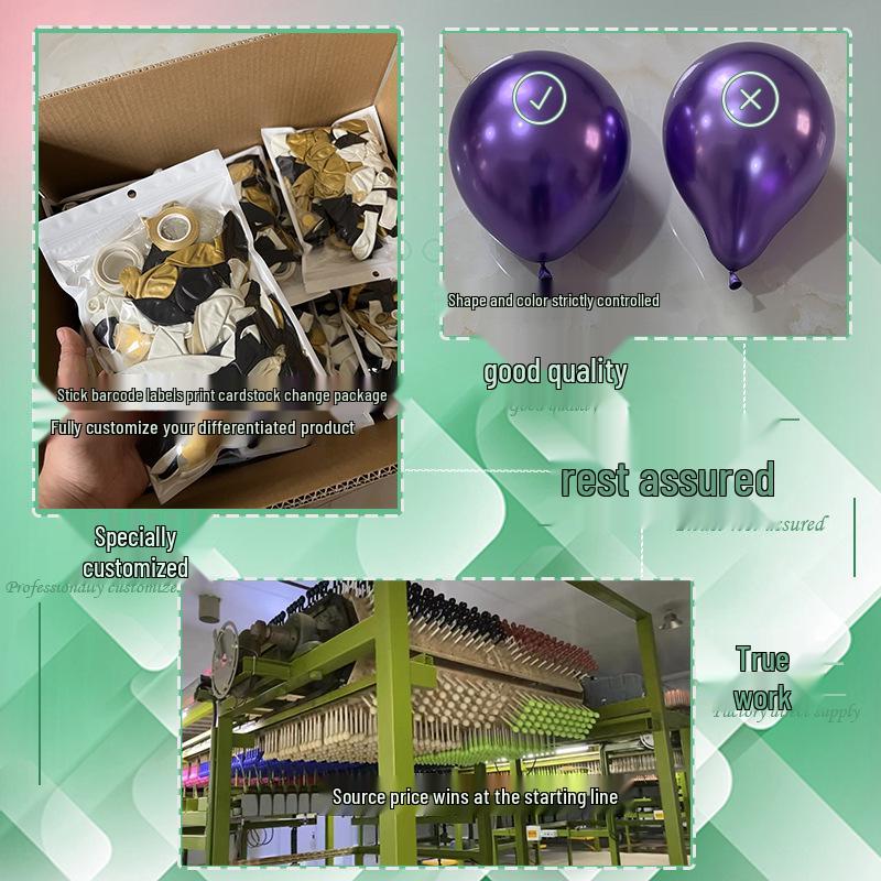 Black & Gold Balloon Arch Set for Party, Wedding, Birthday, or Graduation Décor