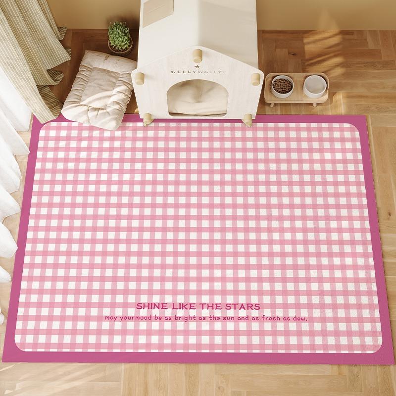 Farbe Kariert Einfacher Teppich Wohnzimmer Sofa Schlafzimmer Bettseite Arbeitszimmer Eingangsmatte Rutschfest Heimdeko Modern Mode Teppich