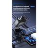 120W Retractable Car Charger Adapter, 5-in-1 Fast Charging USB C Starry Sky Phone Charger with 3 Retractable Cables,for IPhone
