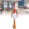 Cordless Chicken Desk Lamp with Touch Sensor Rechargeable 3 Color Temperature LED Dimmable Nightstand Lamp for Bedroom Office Dorm
