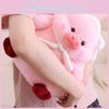 Cartoon Chicken Turban Pig Plush Toy Animal Stuffed Doll Kids Gift Decoration