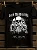Gothic Dark Tranquillity Skull & Bat Wing Graphic T-Shirt