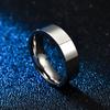 6mm Plain Stainless Steel Ring Unisex Ring Light Luxury Simple Ring Jewelry