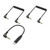 3.5mm Spring Loaded Sound Cable Adjustable Length 3 Section To 3 Section/4 Section Design Universal Compatibility