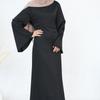 Loriya 2024 TikTok Slim Fit Elegant Waist Cincher Dress Abaya