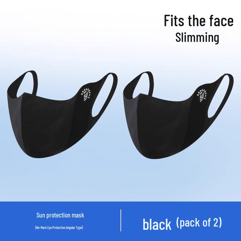 

Set of 2 Ice Silk UV Protection Masks - Women s Breathable, Eye Corner Coverage