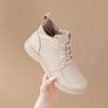 Cowhide Martin boots autumn and winter women's flat-bottomed soft-faced first-layer cowhide short boots comfortable boots