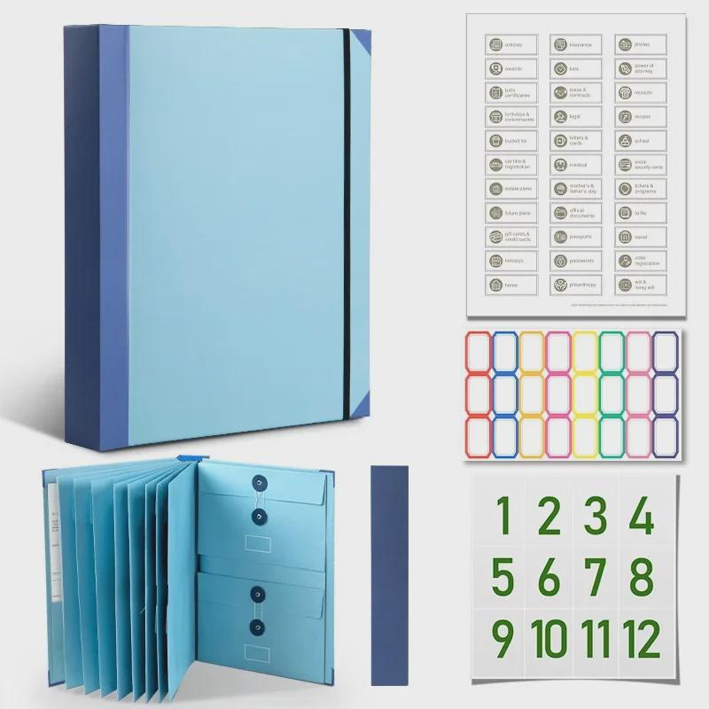 Notfall-Dokumentenorganisator: Grenzüberschreitende Manila-Taschenmappe