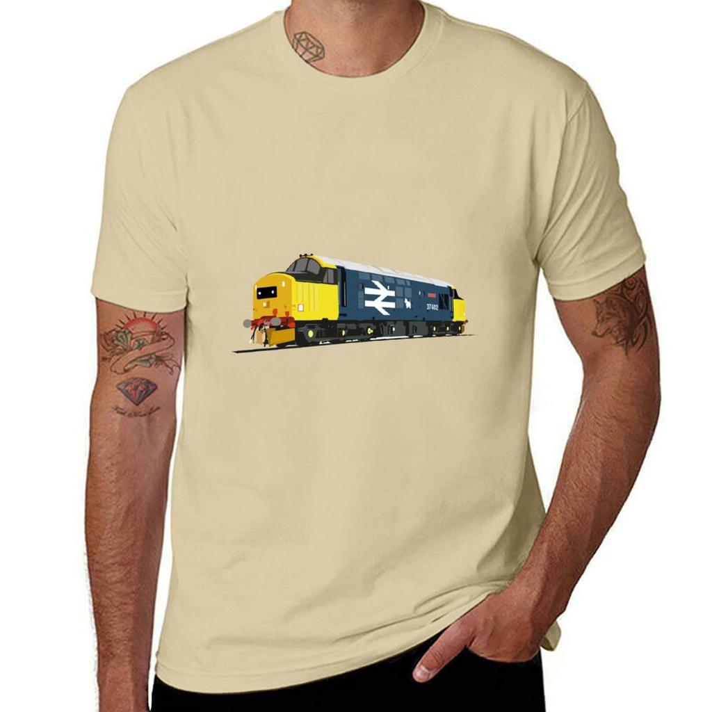 Class 37 locomotive large logo TShirt anime clothes boys animal print aesthetic clothes mens t shirt graphic