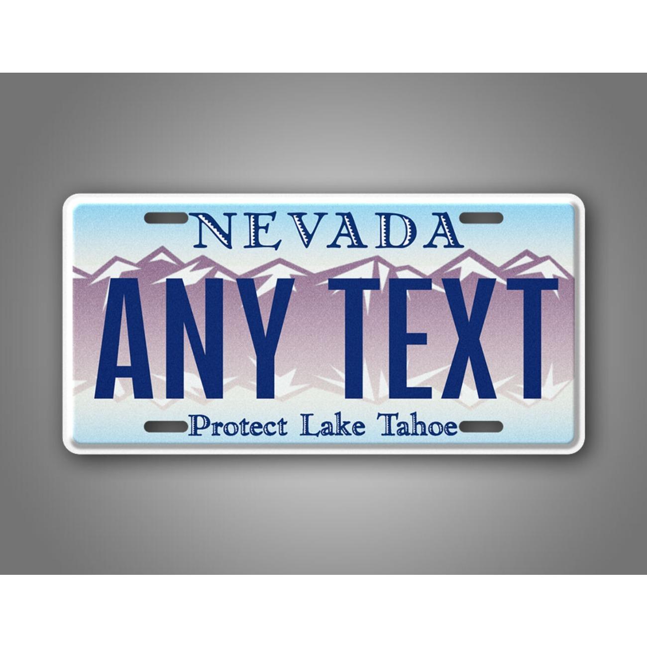 

Personalized Nevada Lake Tahoe Tin Sign Retro Metal Poster Wall Art Home Decor білий