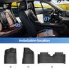 LUCKEASY Left Drive for BYD Dolphin LHD 2024 Glory Edition Car Floor Mats Cargo Liner Trunk Pad TPE 3D Foot Mat All Weather