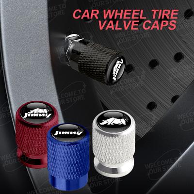 Alluminio Per Suzuki Jimny Logo Rinoceronte Samurai Swift Club S-cross SX4 4pz Decorazione Auto Tappi Valvole Pneumatici Ruota Copri Stelo Accessori