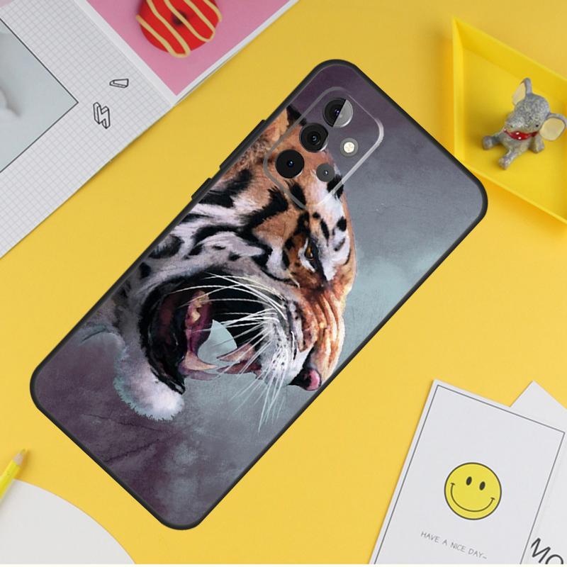 Ferocious Tiger Animal Cover For Samsung Galaxy A34 A35 A14 A15 A25 A53 A33 A13 A52 A32 A12 A51 A71 A54 A55 Case