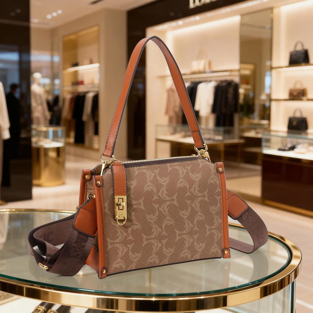 Borsa a Spalla e Crossbody da Donna Monogramma Retrò 2026 - Moda Europea e Americana