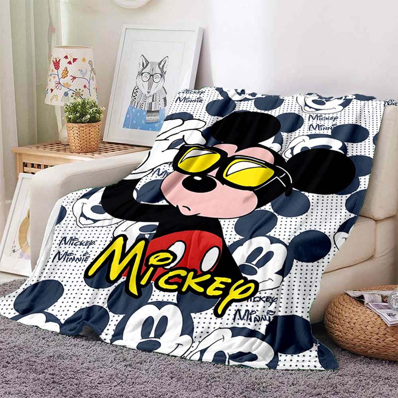 Cartoon Mickey Minnie Mouse Blanket Soft Warm Flannel Throw Fluffy Bed Blanket New Born Winter Blanket Luxury Gifts