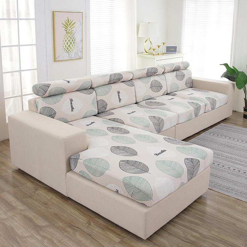 Elastic Sofa Seat Cushion Cover Pet Kids Furniture Protector Stretch Chair Cover Washable Removable Slipcover 1/2/3/4 Seater