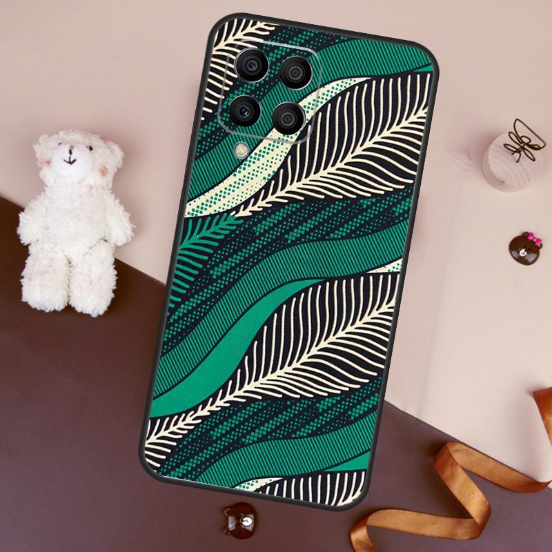 African Style Fabric Print Case For Samsung Galaxy M11 M31 M21 M53 M13 M32 M52 M15 M35 M55 M14 M34 M54 M06 M16 M36 M56