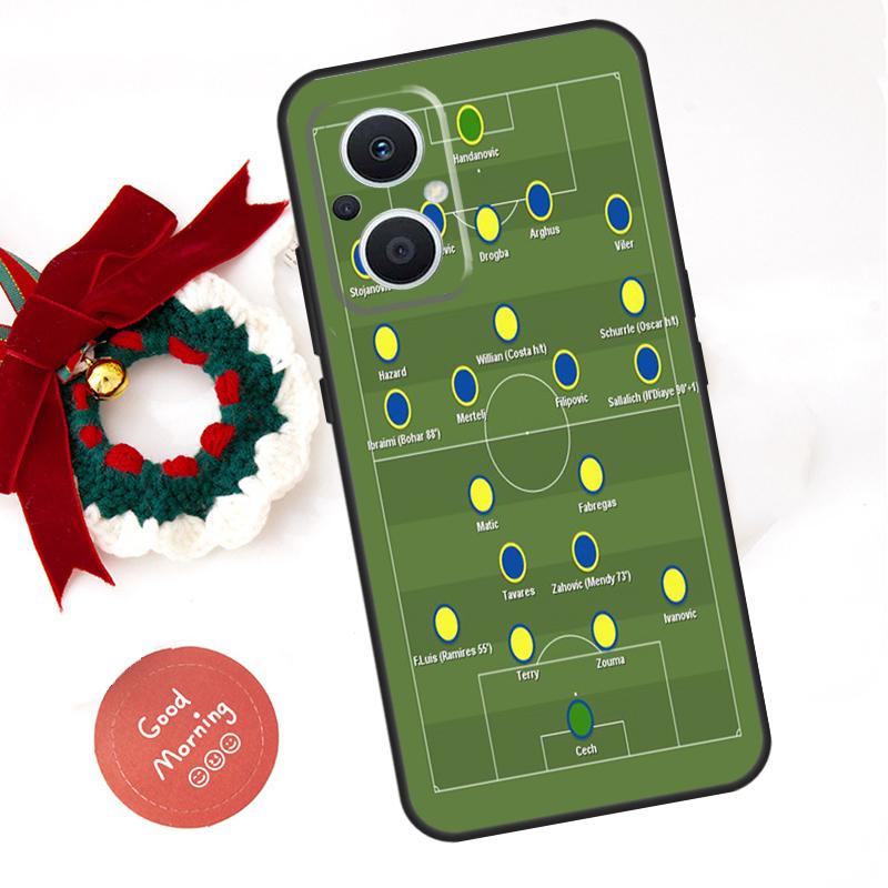 Football Soccer Tactics Time Funda For OPPO Reno 13 F 14 10 11 12 Pro 12F 11F 14F 7 8 Lite OPPO Find X9 X8 X6 X5 Pro Case