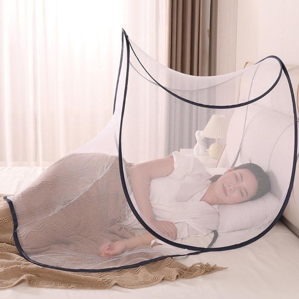 Foldable Mosquito-Proof Net Adjustable Mosquito Net Stand Portable Face Head Mosquito Net Camping