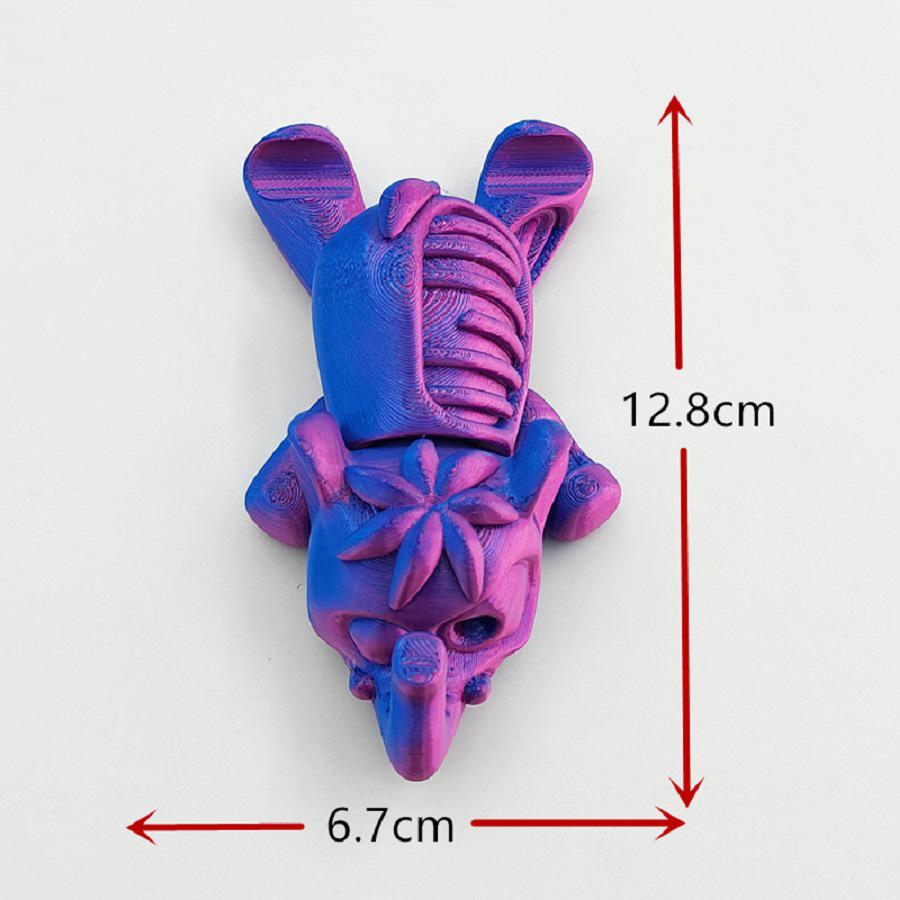 

3D Printed Gradient Cartoon Animal Deformable Phone Stand & Desk Ornament