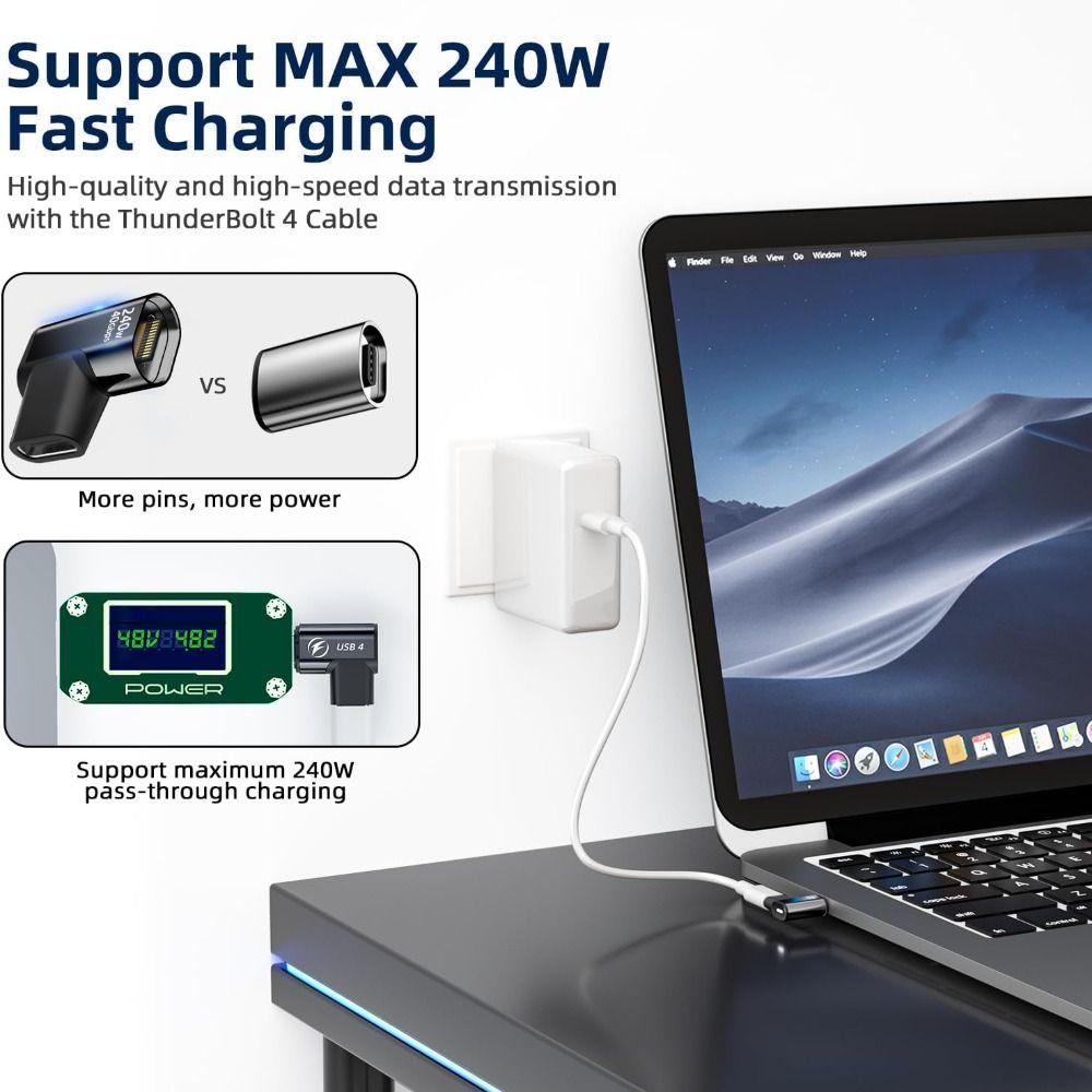 240W Type-C Converter 40Gbps USB4 Adapter High Quality USB C Magnetic Adapter  Mobile Phone