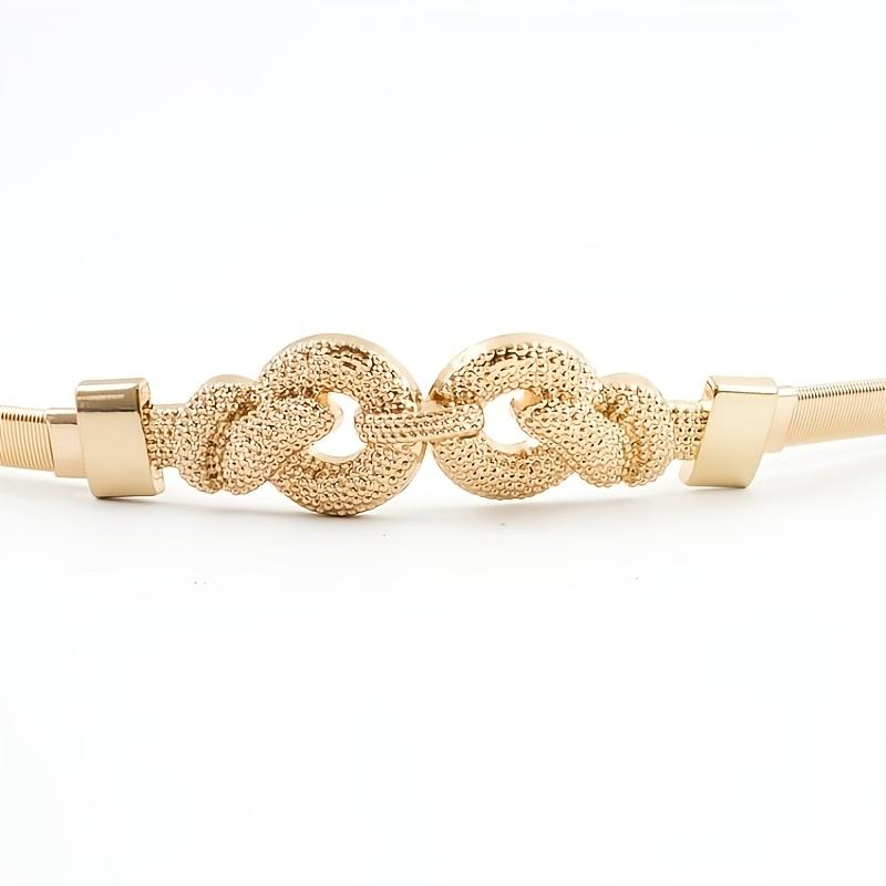 

1PC Women s Decorative Belt Simple and Elegant Double Buckle Versatile Skirt Waist Accessories