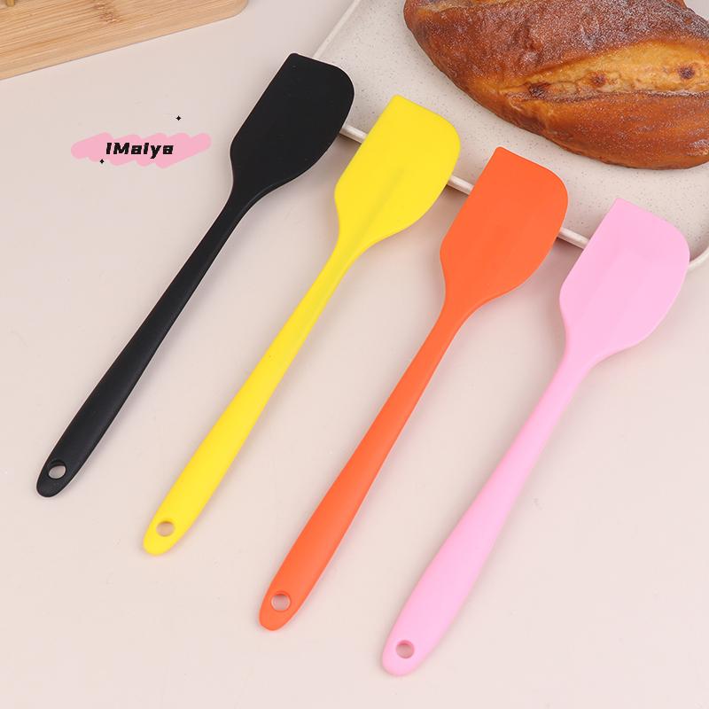 2Pcs Silicone Spatula Set Non-Stick Kitchen Baking Tools for Cake Butter Cream Chocolate Scraper Smoother Mixing Tool