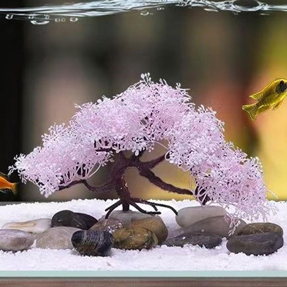 Realistic Cherry Blossom Tree Plastic Landscape Tree Beautiful Artificial Plant  Home Ornaments Style B