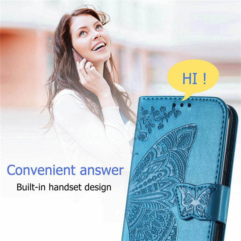 For Motorola Moto G04 G04S G05 G15 G24 G34 G35 G45 G53 G55 G75 G84 G85 Power 5G Case Flip Leather Wallet Cover Card Holder Cute Butterfly
