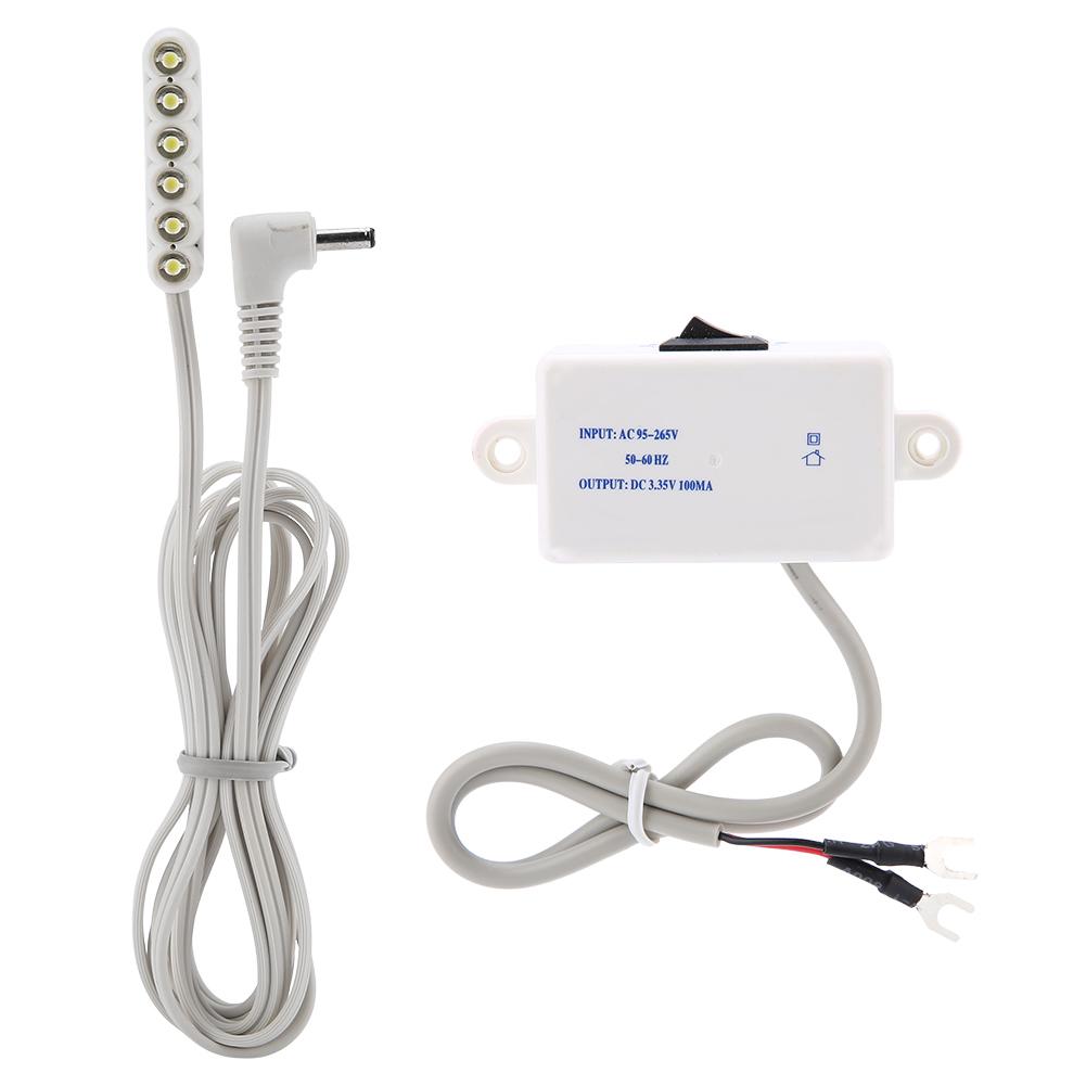0.3W 6 LED Sewing Machine Accessory LED Working Light Magnetic Base Table Lamp CN Plug 220V