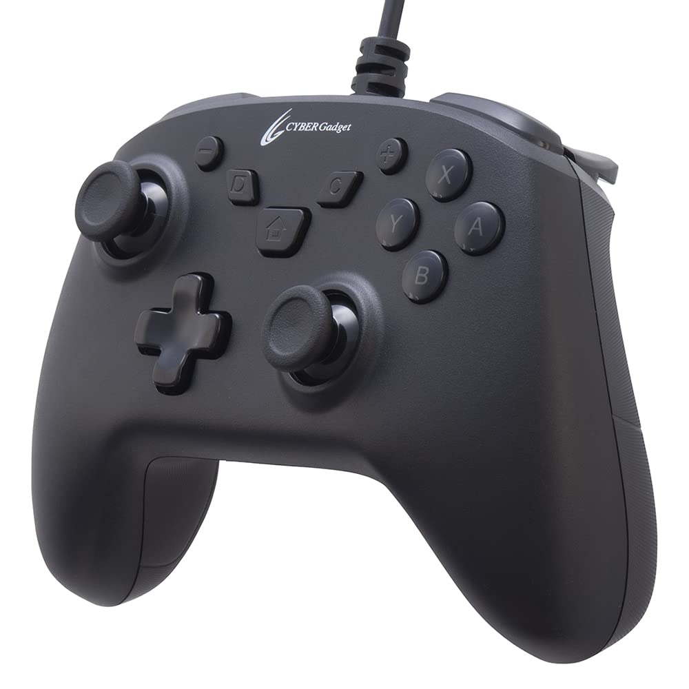 CYBER Gaming Controller HG Smart Wired Type Black Equipped with 2 Buttons On the Back Micro Switch Button Dot Processing On the Grip Equipped with a