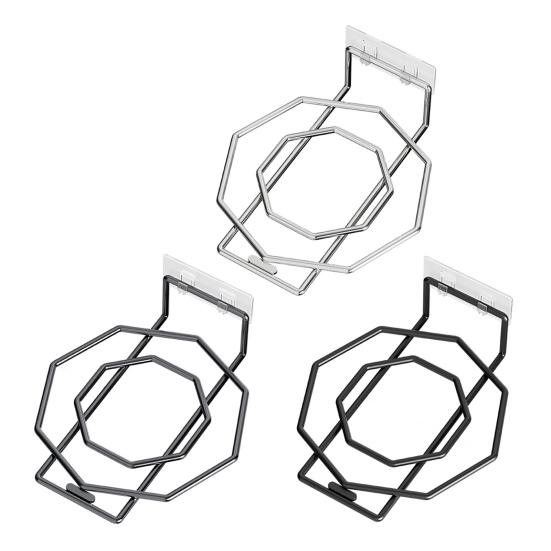 Wall Mount Washbasin Storage Rack Strong Load-bearing Rust-Proof Multifunctional Bathroom Storage Organizer