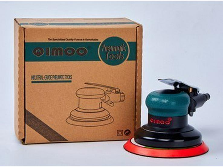 Taiwan Industrial-Grade Pneumatic Grinder with Dust Extraction and Round Sandpaper.