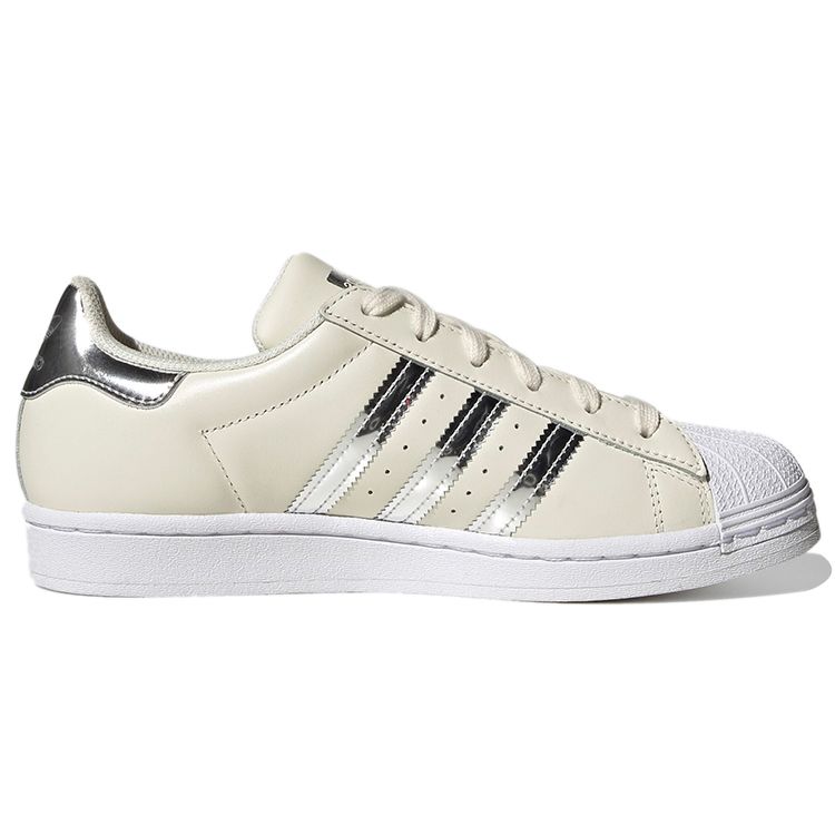 Adidas Originals Superstar Low Top Sneakers Pearl White Women Sneakers FY6926