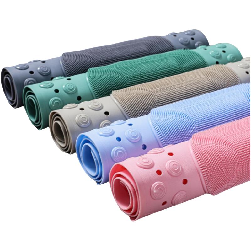 Bathroom Non-Slip Mat Massage Anti-Fall Toilet Floor Mat With Suction Cup Waterproof Dirty-Resistant Hotel Shower Foot Mat