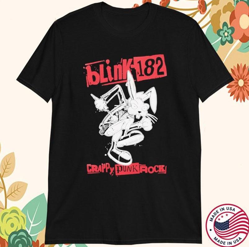 Blink-182 Crappy Punk Rock Bunny T-shirt size S-5XL L