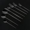 Hot Sale Black Luxury Dinnerware Cutlery Set 18/10 Stainless Steel Flatware Home Dessert Fork Spoon Knife Kitchen Dinner Set
