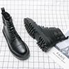 Fashion Men Boots Brown Zipper Ankle Boots Black Motorcycle Boots Handmade Shoes for Men with  Sapato Masculino