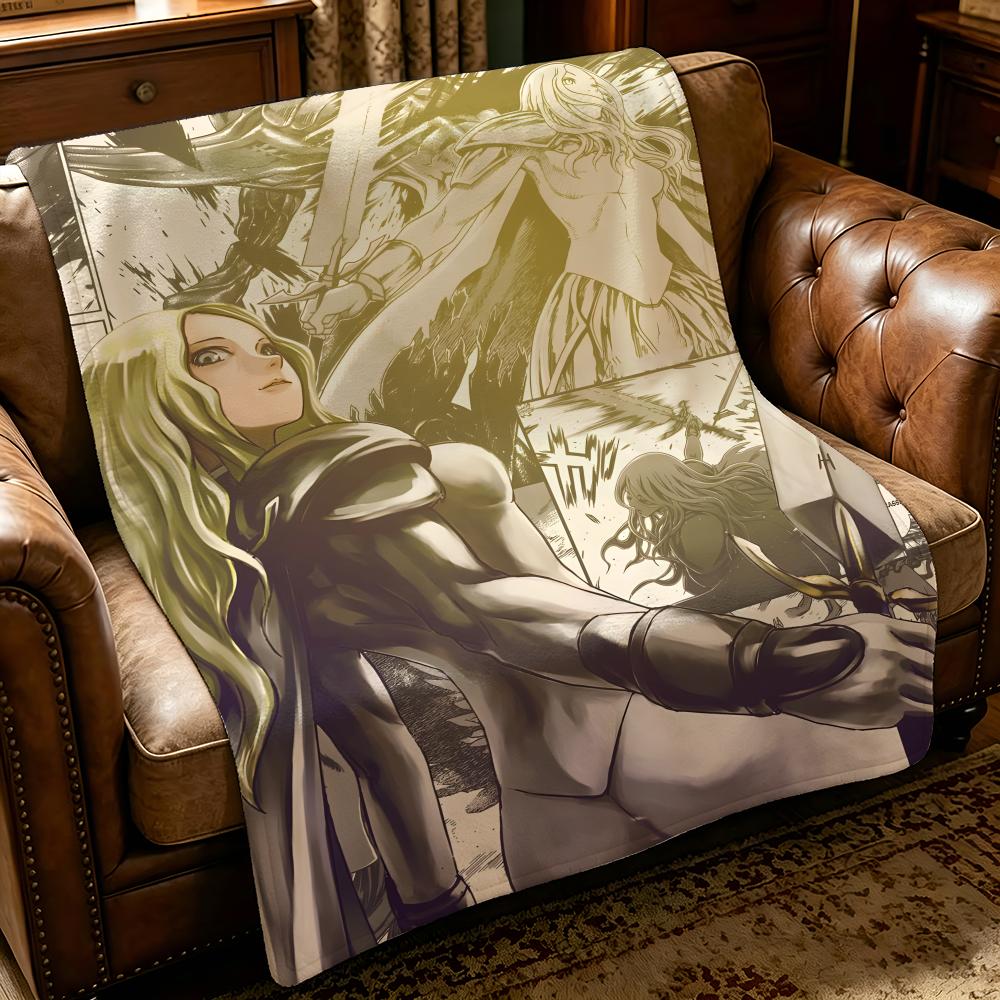anime C-Claymore-e Throw Thick Comfort Flannel Quilt, Multi-scene Use Indoor Outdoor Daily Nap