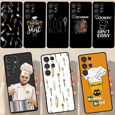 Baking Cook Chef Case For Samsung Galaxy S23 S22 Ultra S21 S20 FE S9 S10 S22 Plus Note 20 Note 10 Plus Cover