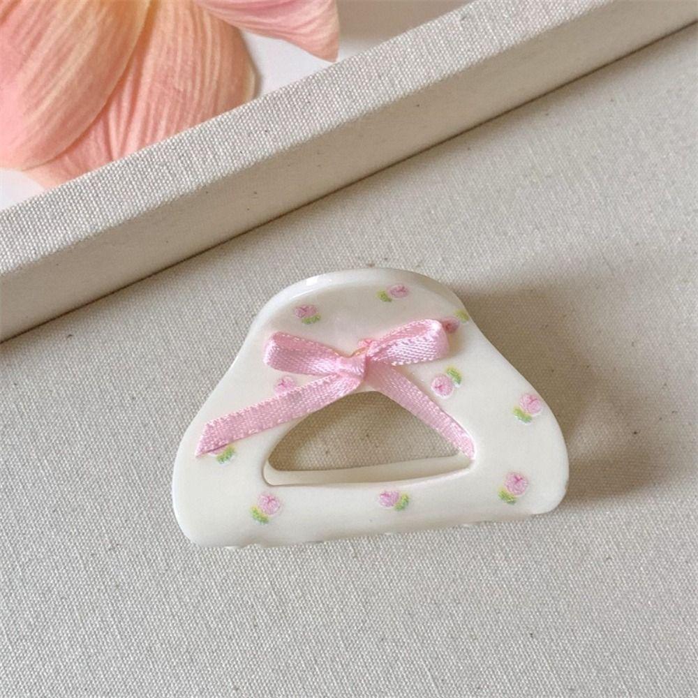 Plastic Cat Claw Clip Flower Bow Shark Clip Cute Bowknot Hair Claw  Ladies
