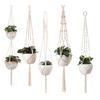 Macrame Plant Hanger Boho Hanging Planter Holder Cotton Rope Flower Pot Hanger for Home Patio Garden Decor