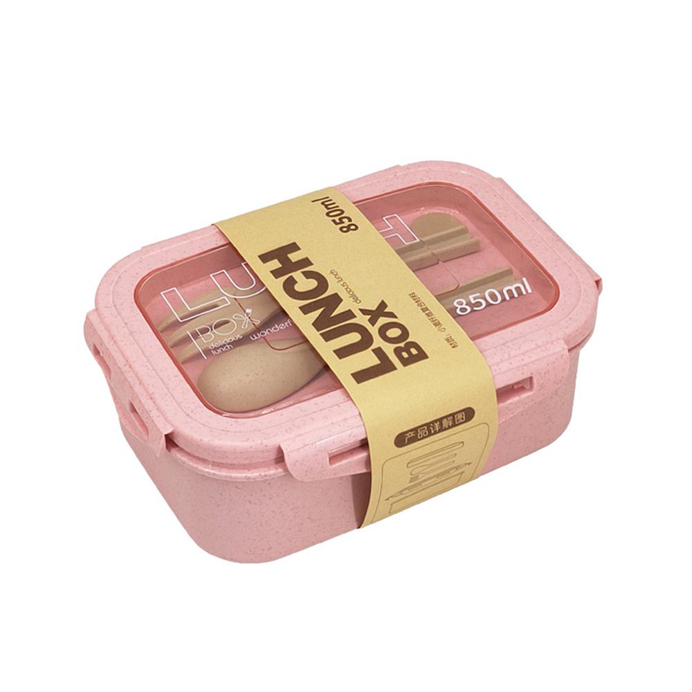 Lunch Box Sealing Leak-proof Not Afraid Of Loosening 850ml 183 13 68cm Wheat Straw Lunch Box Sealed Preservation Bento Box 2185₽