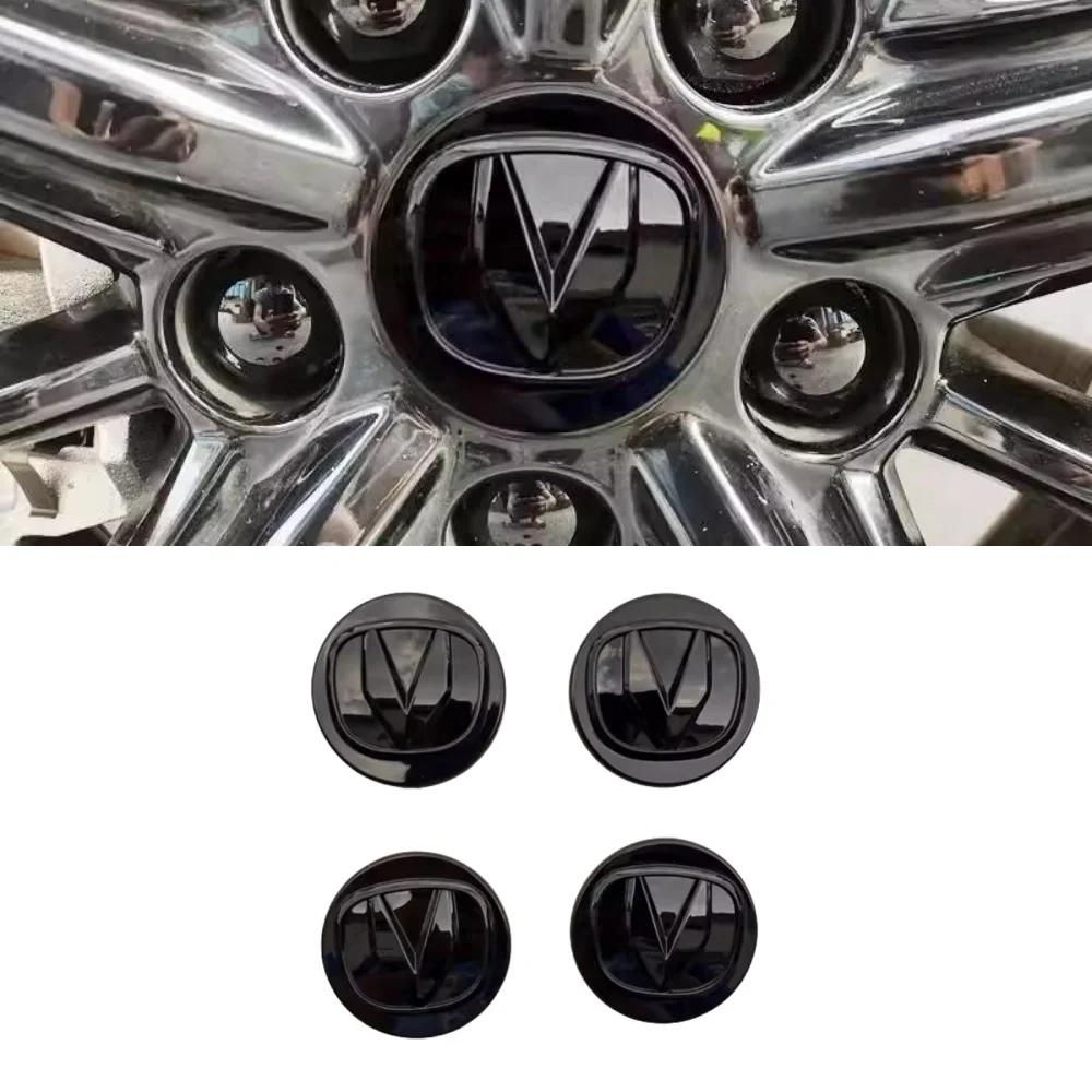 For Changan UNIV UNI-V 2023-2024 Car Steering Wheel Logo Front Rear Logo Car Wheel Logo Sticker Decor Cover Trim Accessories