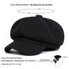 Woolen Solid Color Beret Fashion Outdoor Cotton Hat Autumn and Winter Windproof Hats Men's and Women's Universal Caps