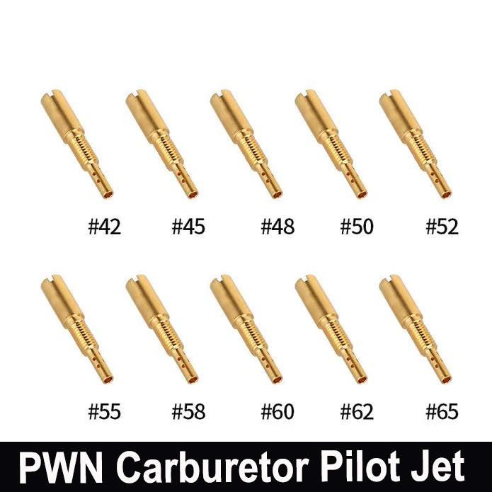 10pcs NIBBI PWN Carburetor Pilot Jet Kit Motorcycle Carburetor Main Jets Injector Nozzle Set