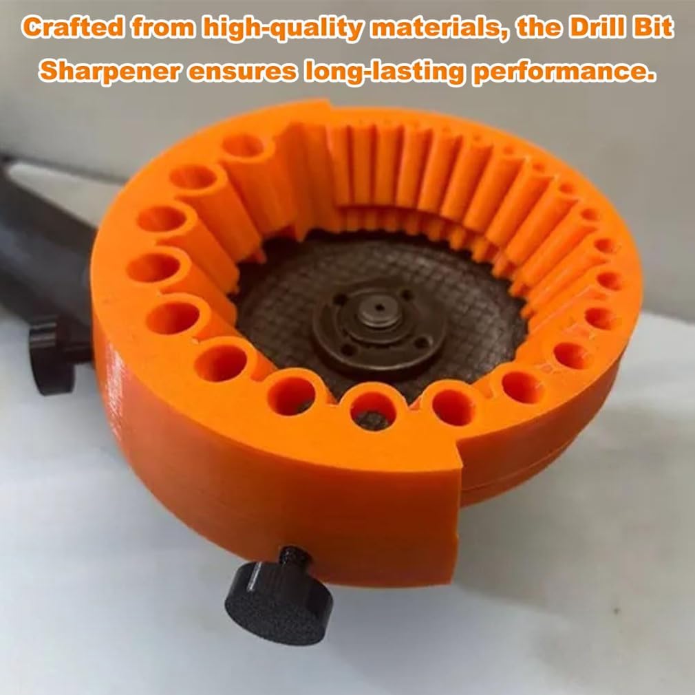 Handheld Drill Bit Sharpener for All Bits, Power Drill Bit Grinding Attachment Sharpening Jig for 125 mm Grinder, Old Drill Bit Grinder Giant Blade