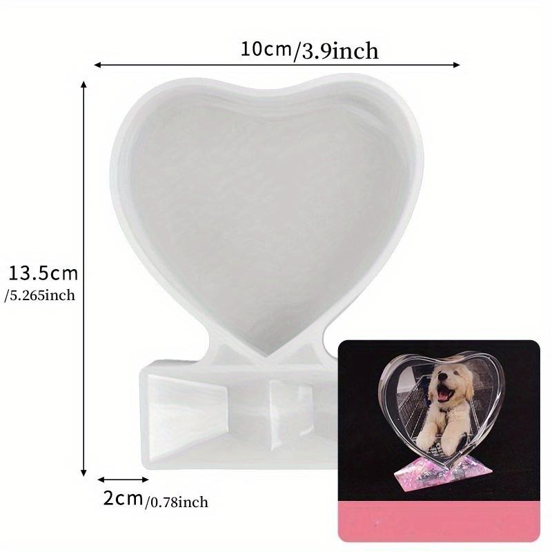 

Love Heart Square Photo Frame Epoxy Mold for DIY Craft Resin Jewelry Making Silicone Mould