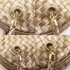 BOTTEGAVENETA Intrecciato Shoulder Bag Gold Calfskin Women Used