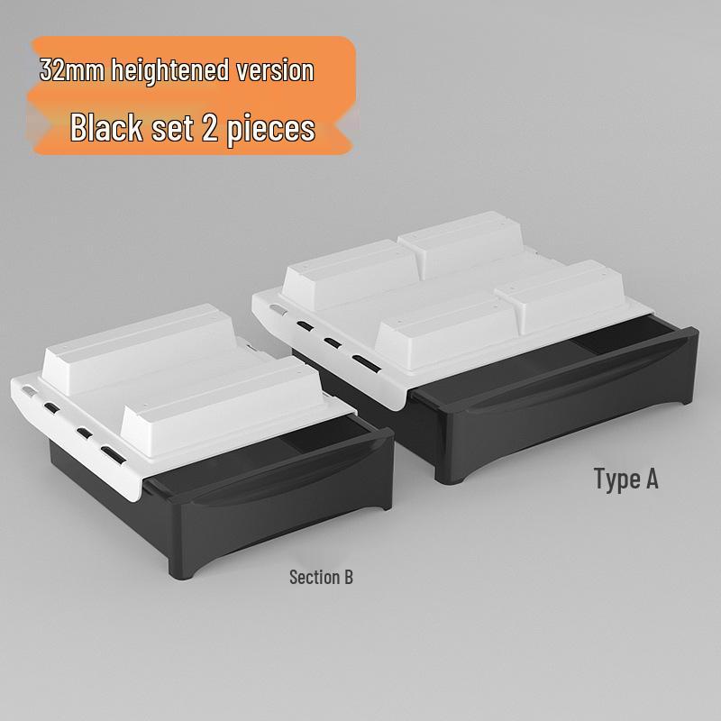 Hidden Under-Desk Adhesive Drawer for Workspace Organization